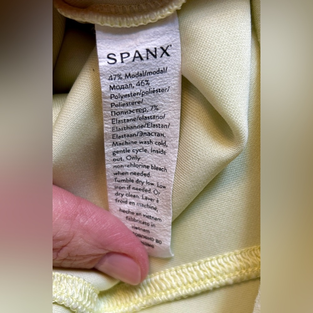 Spanx Air Essentials Modal Half Zip Pullover Lemo… - image 6